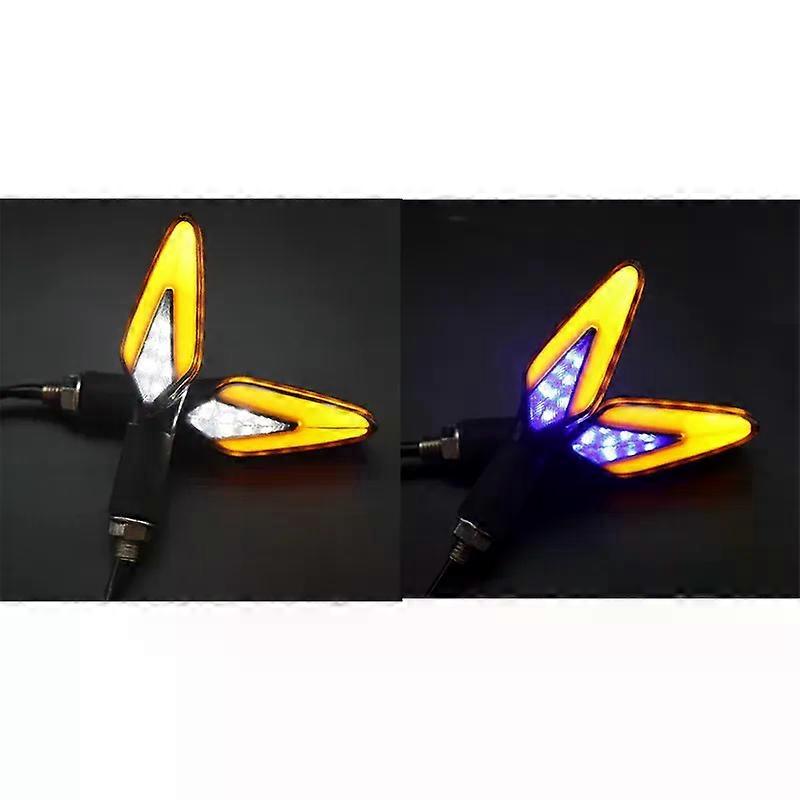 Motorcycle Scooter LED Turn Signal 12V Universal ABS Flashing Light compatible for Benelli TRK 251 Aprilia Keeway RKF 125 Zontes 125 T310