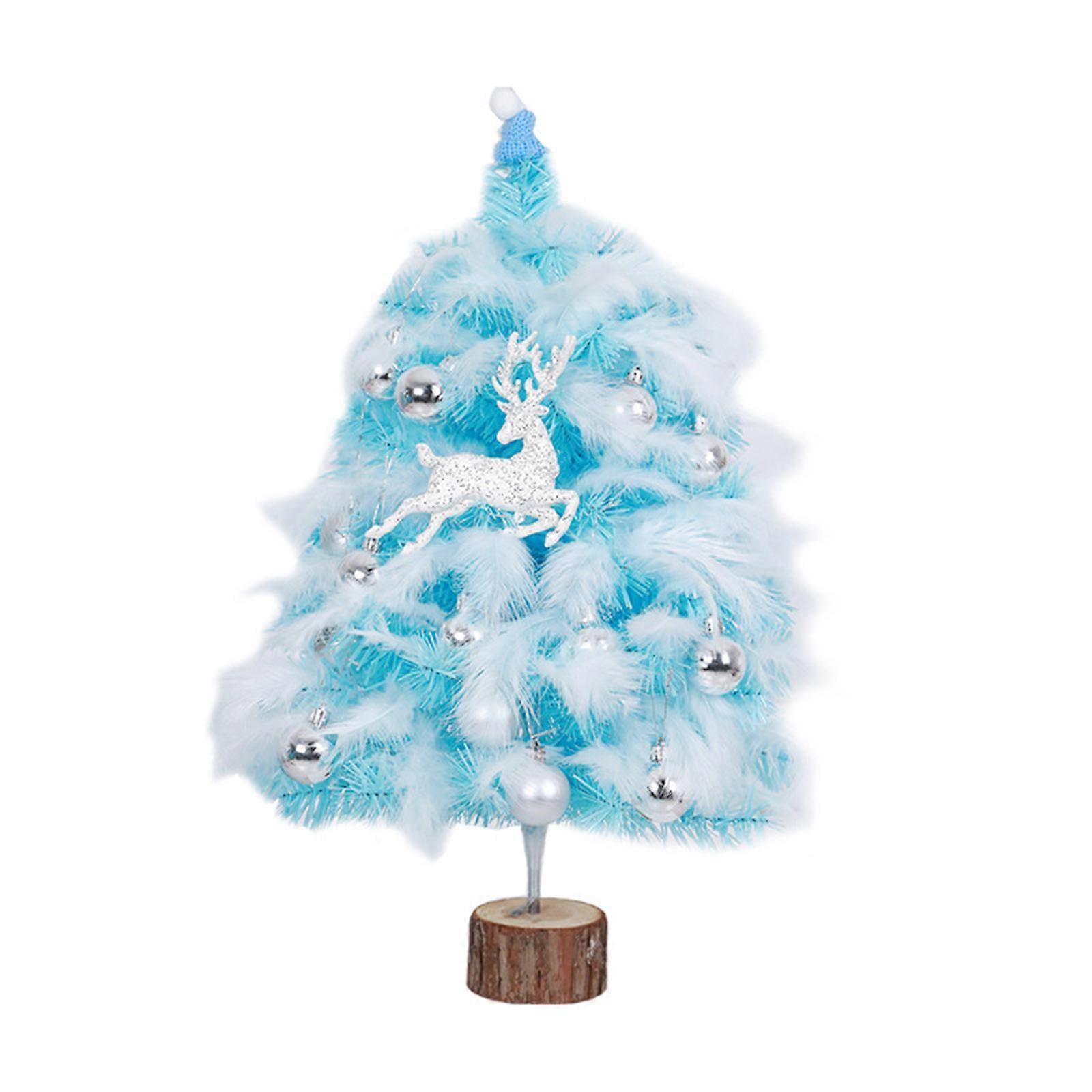 Feather Christmas Tree Pink/Blue Feather Decorative Tree