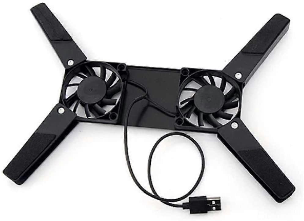 Rotatable USB Fan Cooling Pad 2 Fans Cooler Notebook Cooler Computer Laptop Stand USB Fan for 10-17' PC Laptop PC Computer Easy to Place and Remove