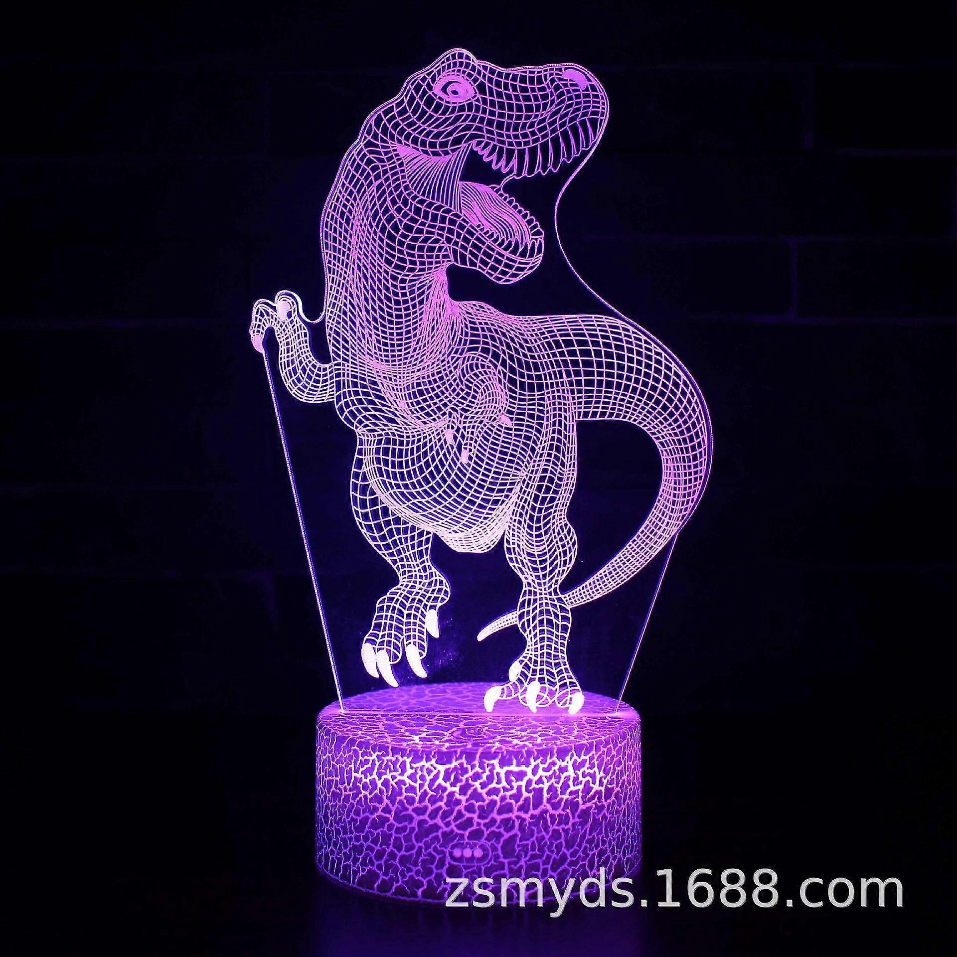 3d Dinosaur Led Night Light Different Pattern And 7 Color With Remote Control Best Gift For Kids Girls Boys