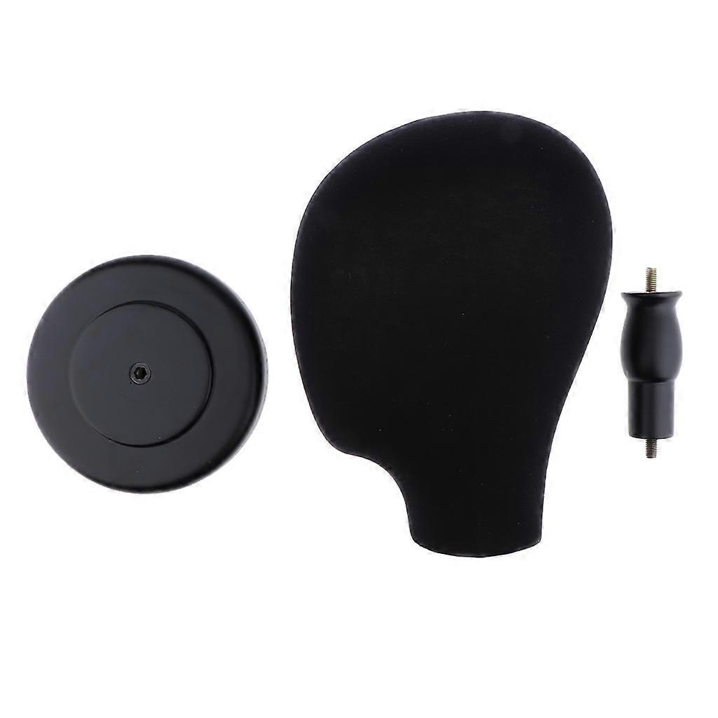 parykk gjør lerret mannequin hode hatter smykker parykker display hode m / stativ