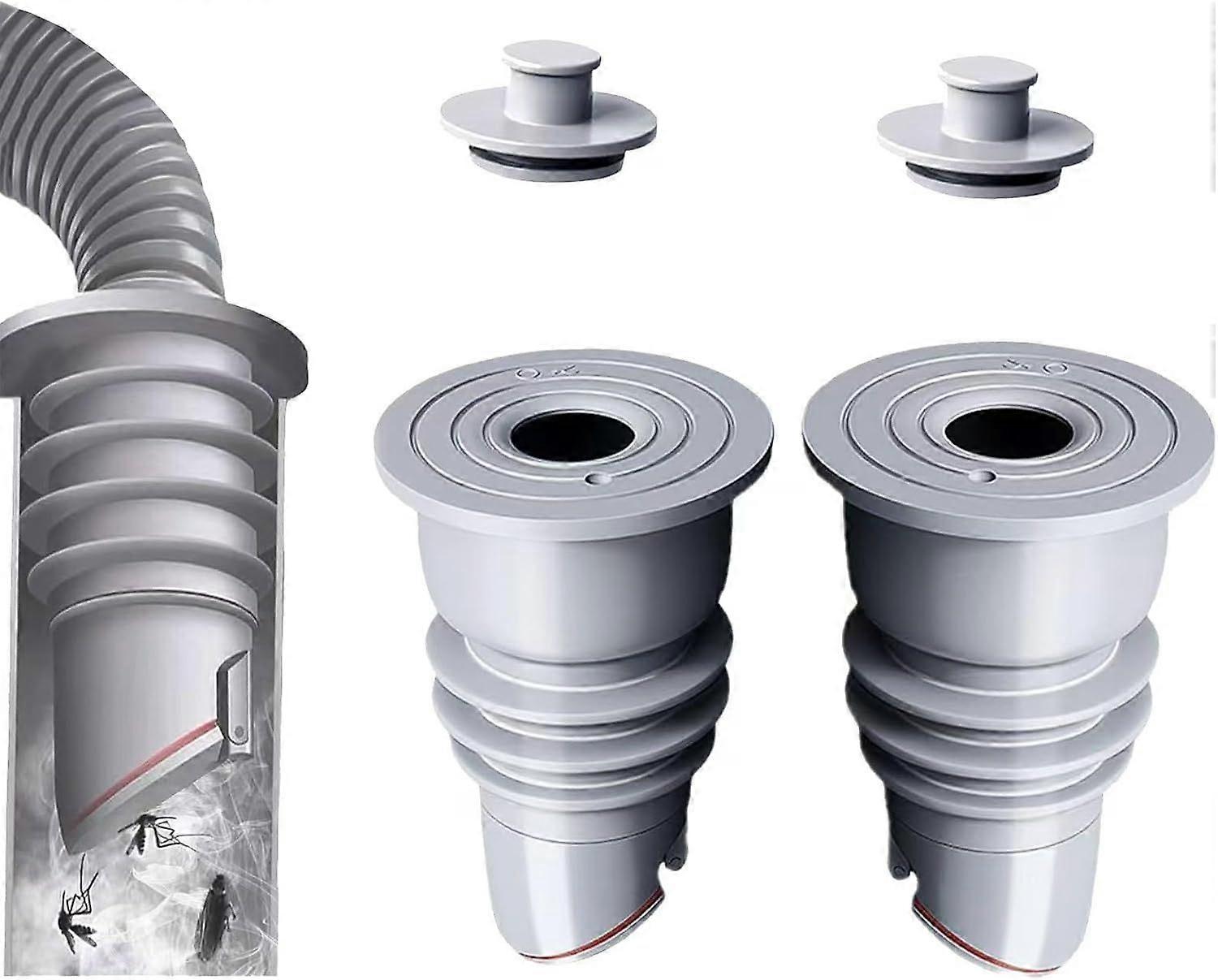 Wasmachine geurstopper, 35-47 mm wasmachine slang zalf, wasmachine geurstopper afvoerslang afdichtingsplug, slangafdichting (2 stuks)