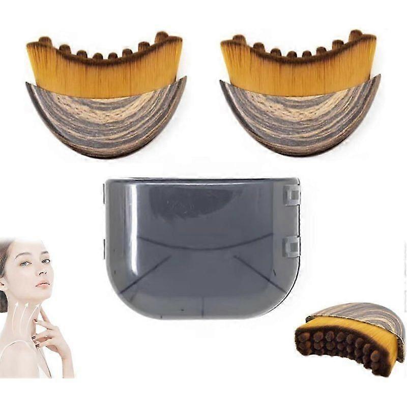 Lymphatic Contour Face Brush, Dry Brushing Face Brush, Lymphatic Drainage Massager For Face, Chin & Jawline Sculpting for Women, Ergonomically Designe