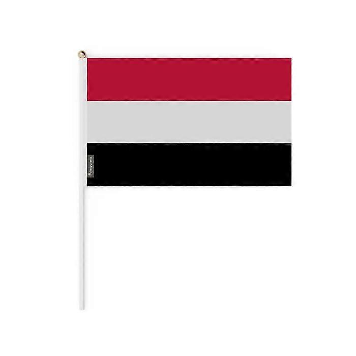 Set of Mini Flags – Yemen – 14 x 21 cm – Handheld – Polyester - 100 pieces