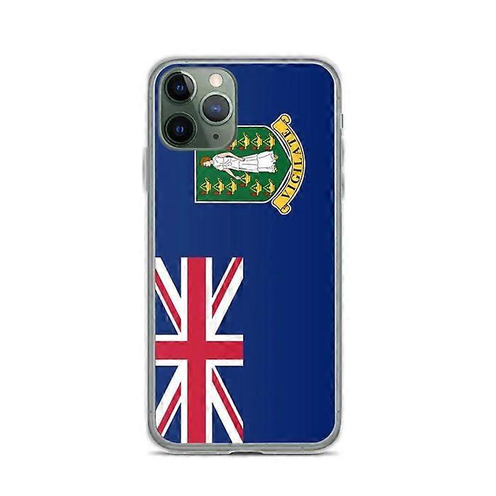 iPhone Case - British Virgin Islands Flag - Flexible - Multicolor - TPU - Transparent
