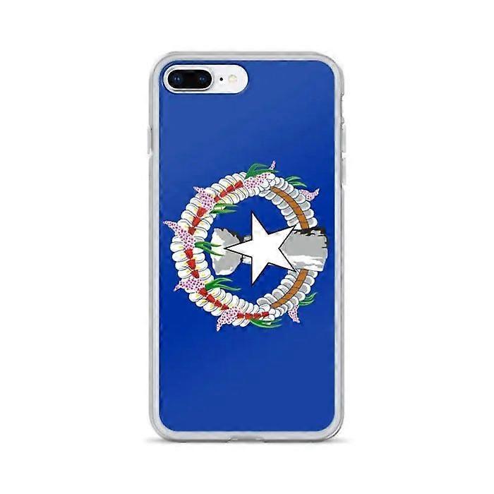iPhone Case - Northern Mariana Islands - Flag - Flexible - Multicolor - Compatible with iPhone 7 Plus