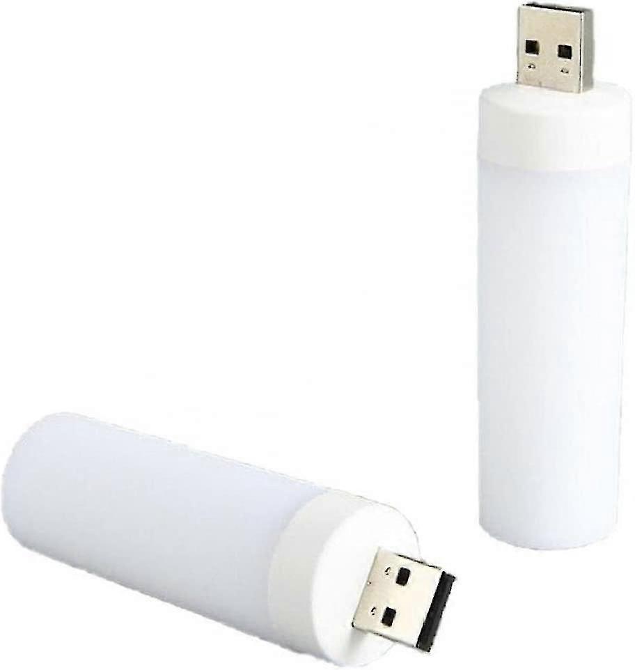 Portable Mini USB Night Light - LED Plug-In Lamp for Home, Car, and Travel - Soft Glow Ambience Light (2 Pack)