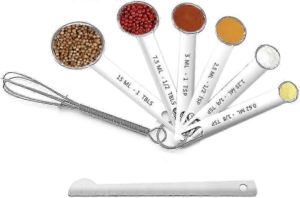 Measuring Spoons Set - Stainless Steel Measurements (8 Pcs)