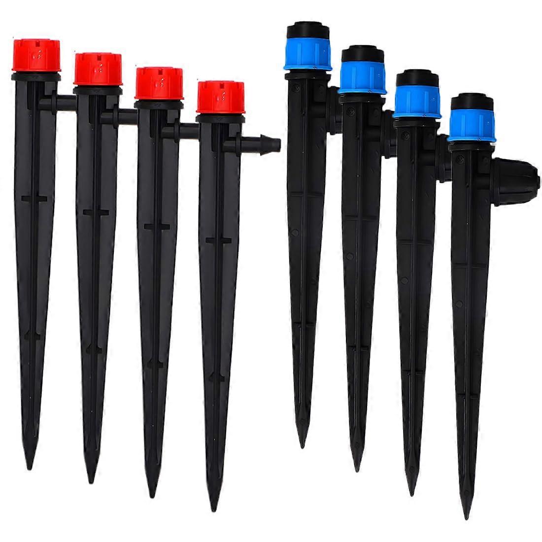 8pcs Adjustable 360Degree Water Flow Drip Irrigation Emitters and Garden Drip Sprayers for 1/4 Inch Hoses