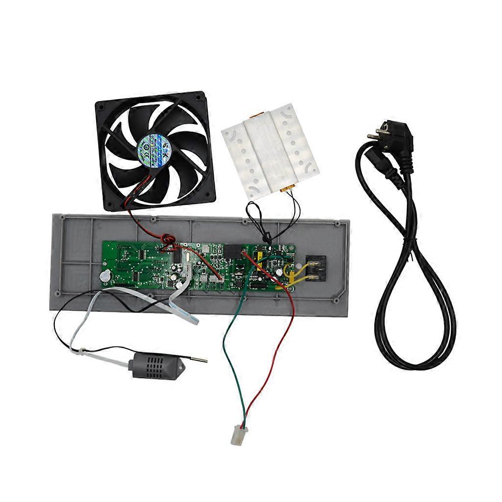 Temperature Humidity Controller Thermostat 80W Digital Display Multifunction Thermometer Hygrometer with Sensor Fan