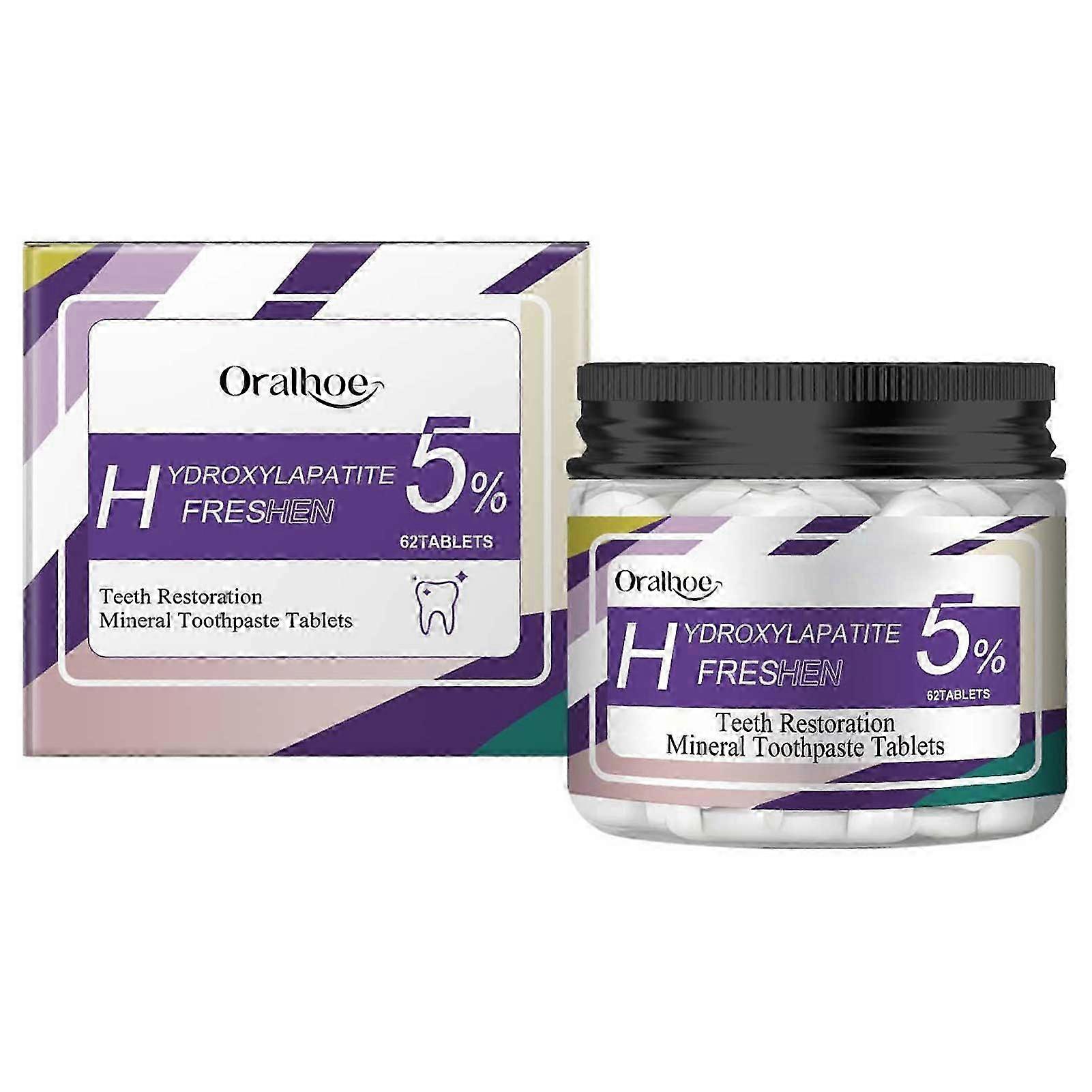 Nanos Hydroxyapatite Toothpaste Mints Flavors Fluoride-Free Toothpaste Tablets for Teeth Care 2025