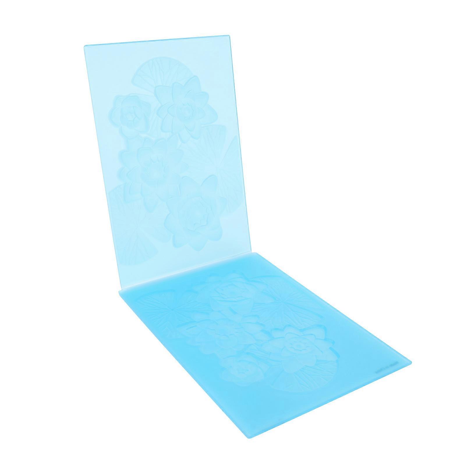 Embossing Folder A6 Size Floral Plastic 3D Textured Flower Background for Card Making Scrapbooking 