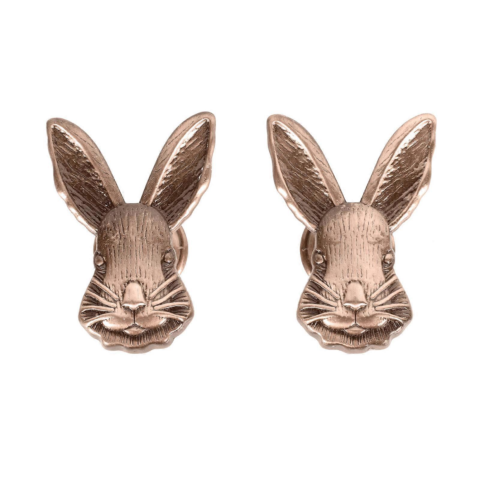 2pcs Rabbit Shaped Handle Drawer Knob for Kitchen Cabinet Grip Furniture Accessory