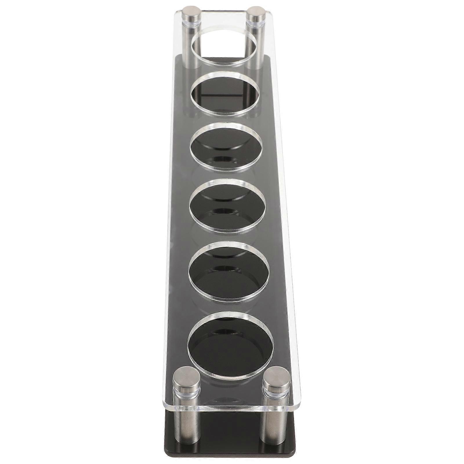Acrylic Shot Glasses Holder Compact Wine Cup Rack for Bars, Restaurants & Parties – Stylish Serving Tray for Whiskey & Brandy, Countertop Organizer