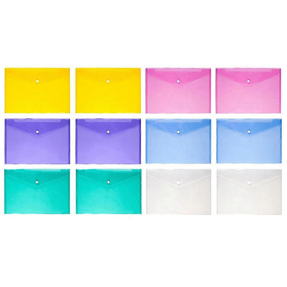 Organizer for Documents, A4 File Envelope with Tear-Proof Material and Snap Closure