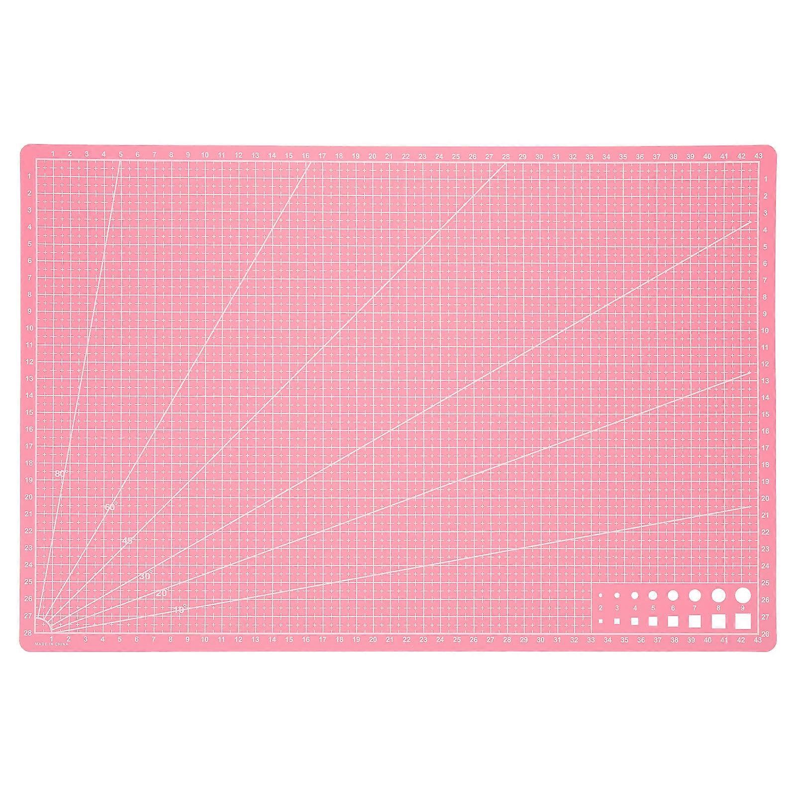 Double Sided Reusable Cutting Mat for DIY Crafts, Lightweight Durable Engraving Tool for Paper, Sewing and More