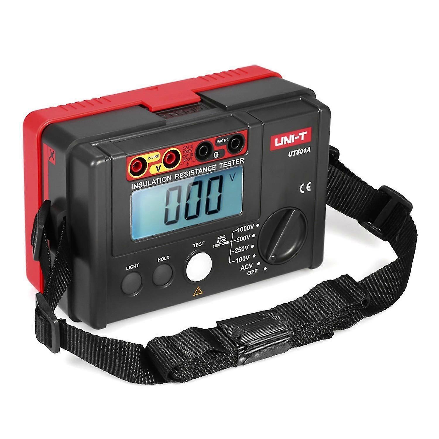 UNI-T UT501A 1000V Miernik rezystancji izolacji Tester gruntu Miernik Megohmmeter Woltomierz z podświetleniem LCD