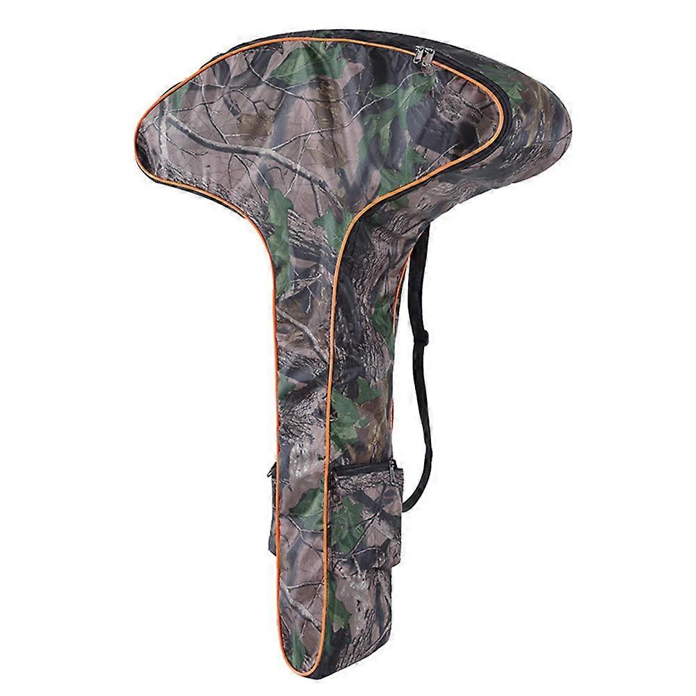 Crossbow Case Outdoor Archery Tshape Bow Bag Adjustable Hunting Archery Case A Camouflage Oxford Fabric with Padded Shoulder Straps and Zip