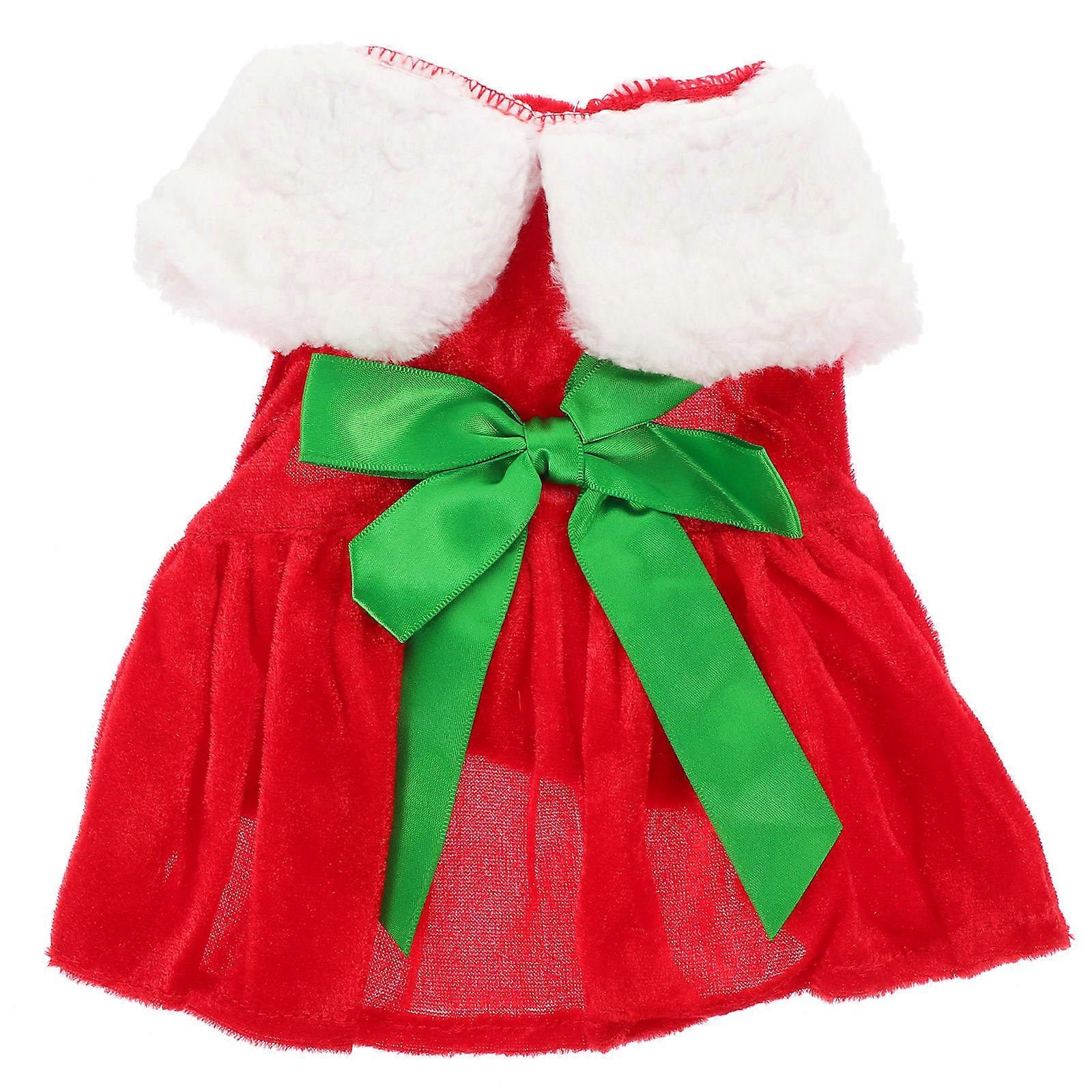 Pet Clothes For Small Dogs Dog Winter Warm Sweater Pleuche Material Comfortable Wear M Size Multi 1Set