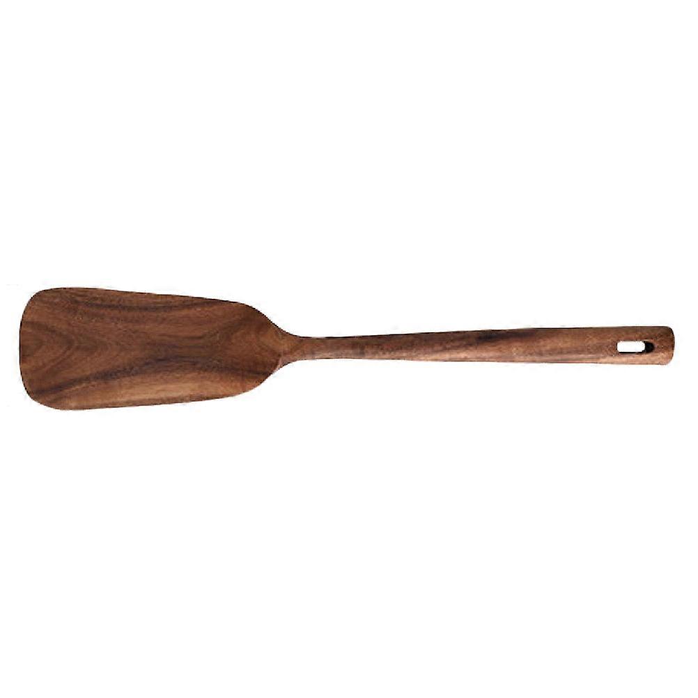 Heat Resistant Spatula Teakwood Slotted Turner Kitchen Use Elegant Design Hollow Handle 1Set