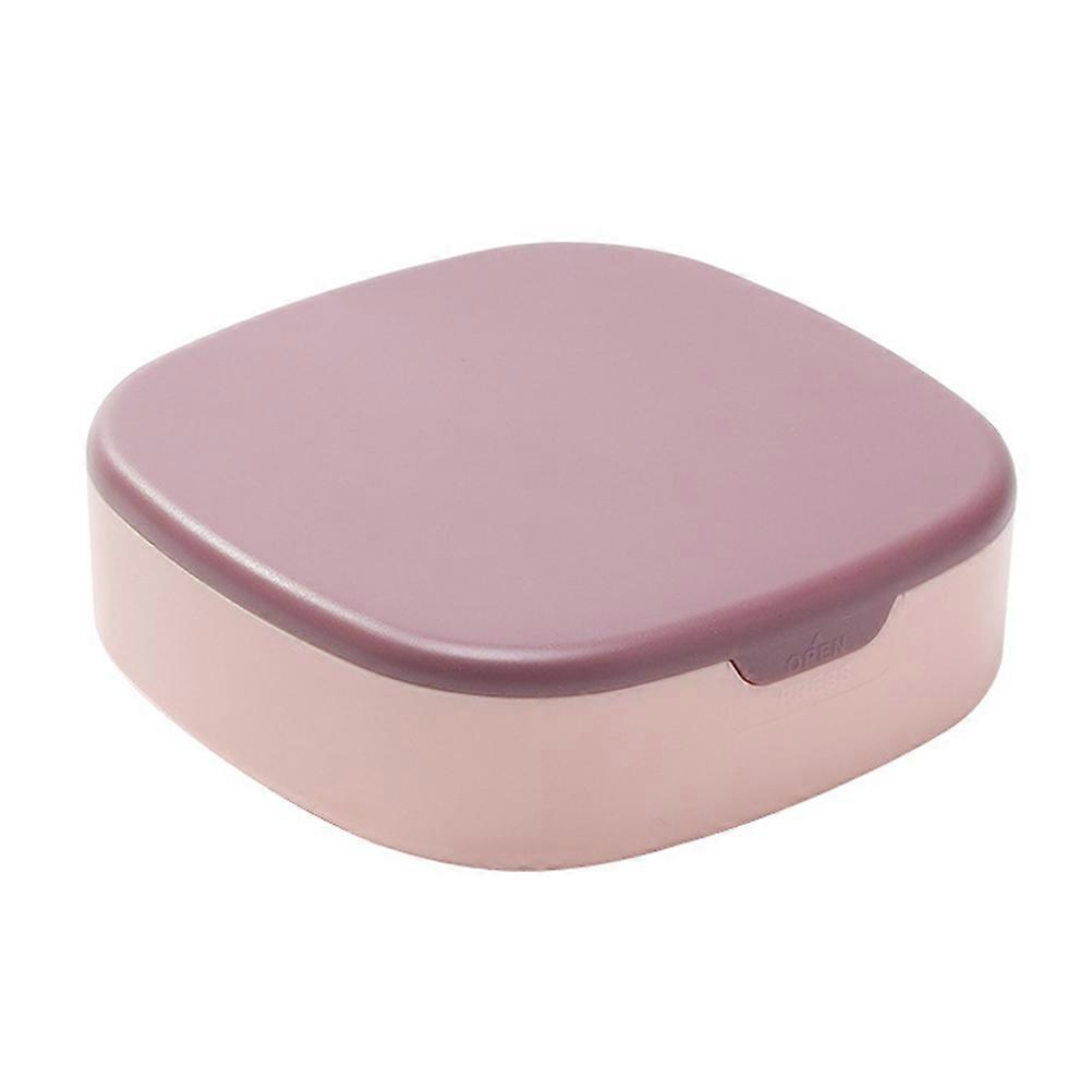 Mirror Jewelry Box Lavender ABS Versatile Organizer with Rings Box Function for Home