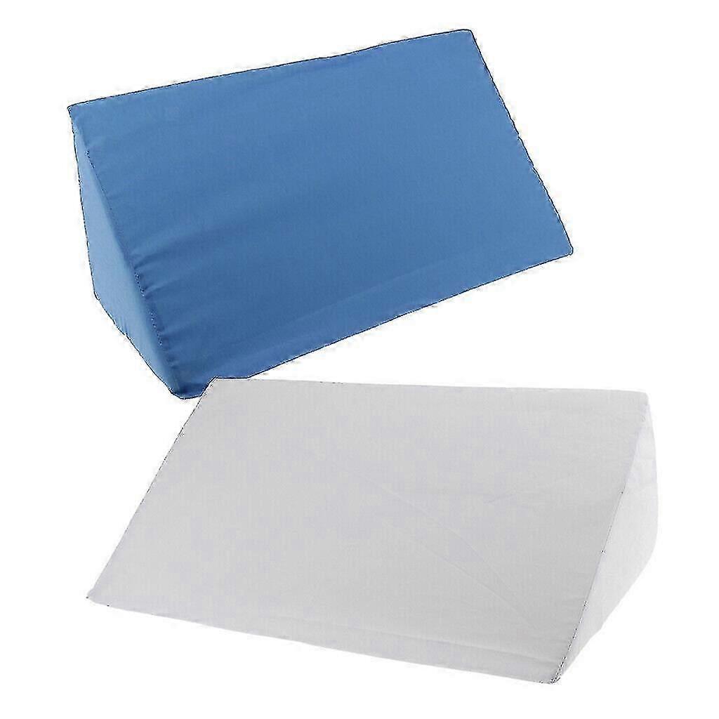 Adjustable Foam Bed Wedge Pillow for Acid Reflux Relief, 2 Pack Back & Leg Support Cushion with Elevation