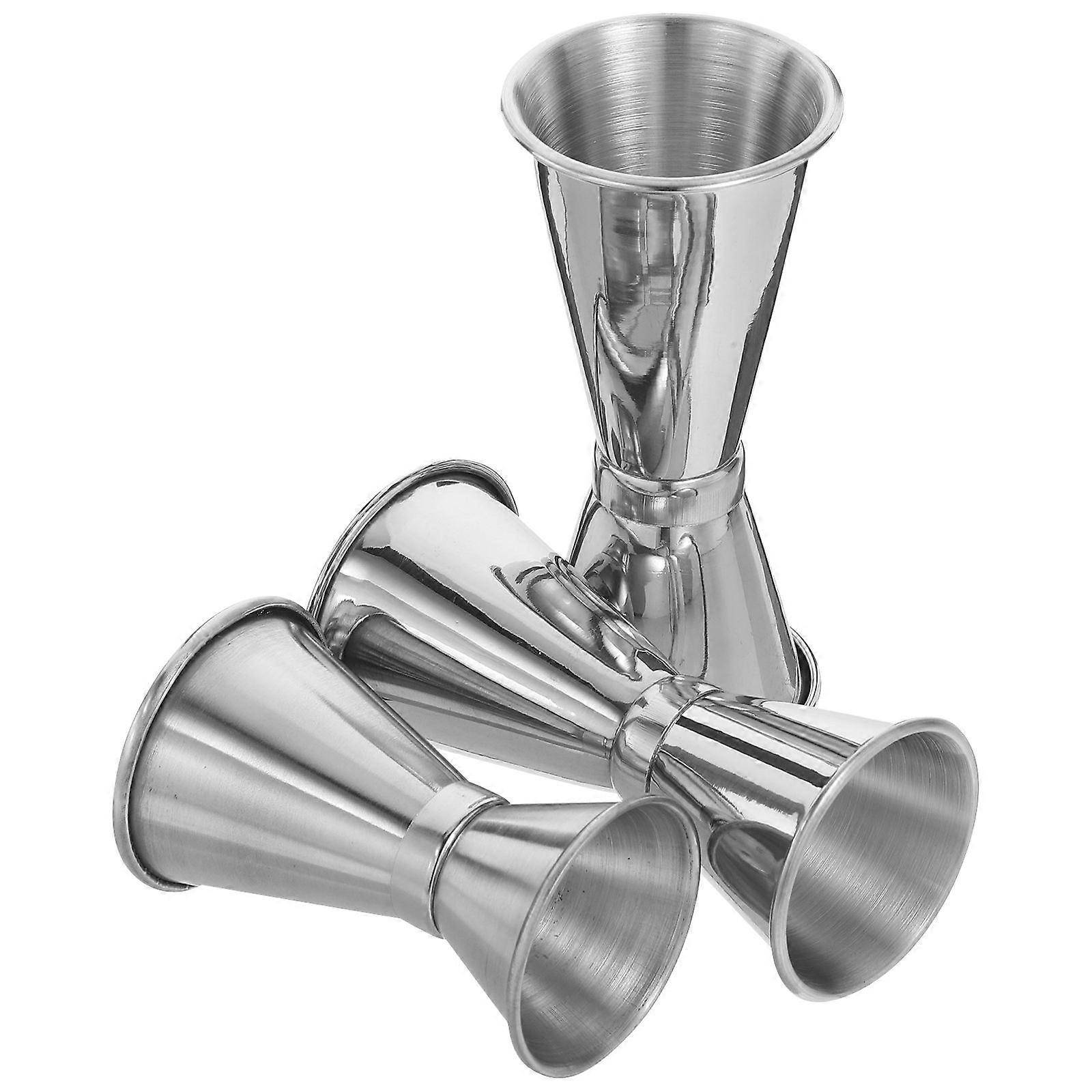 Bartending Tools Jigger For Bartending 304 Stainless Steel Accurate Measurement Accessories Silver 3Pcs