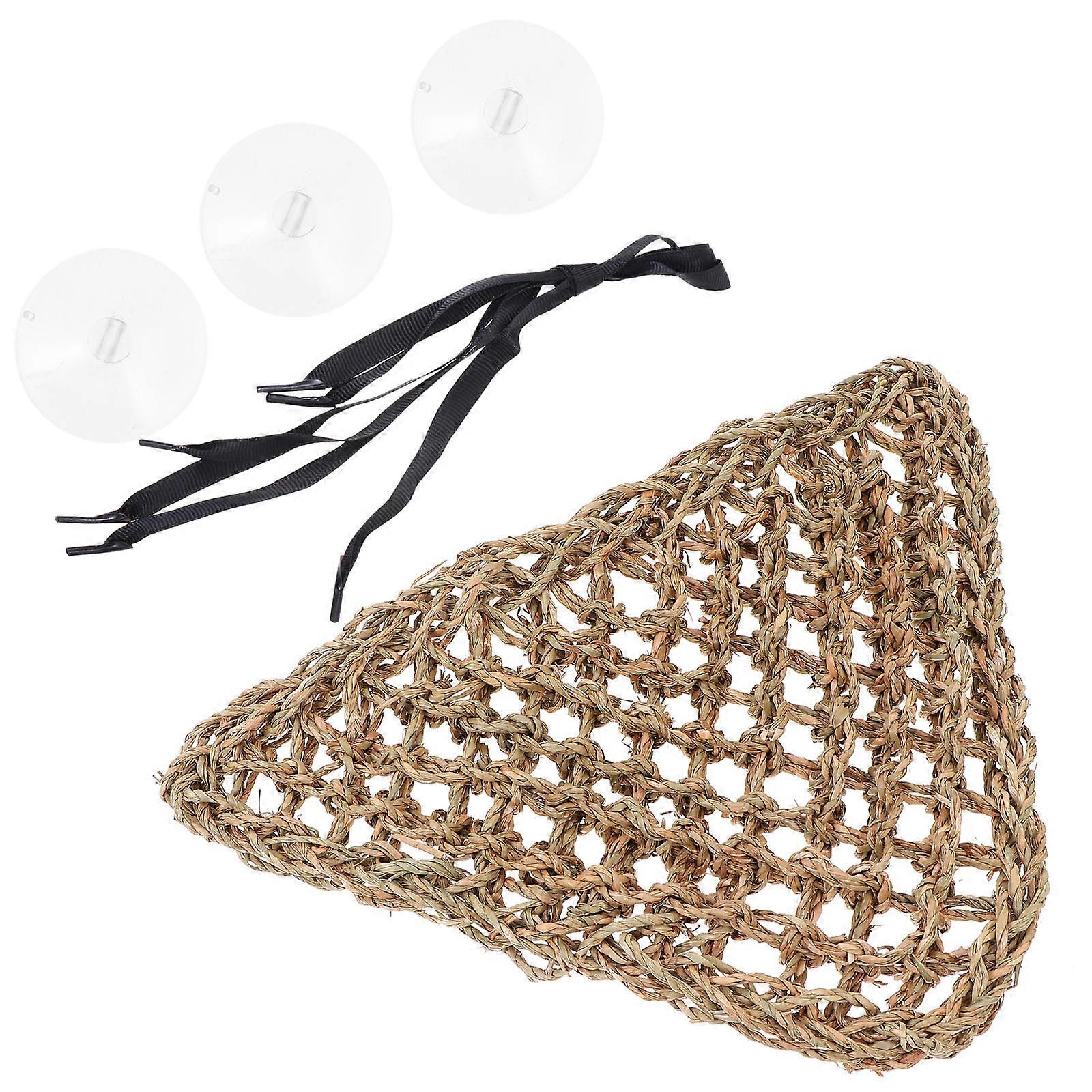 Durable Plastic Hammock for Pet Lizards Provides Safe Happy Resting Place Brown