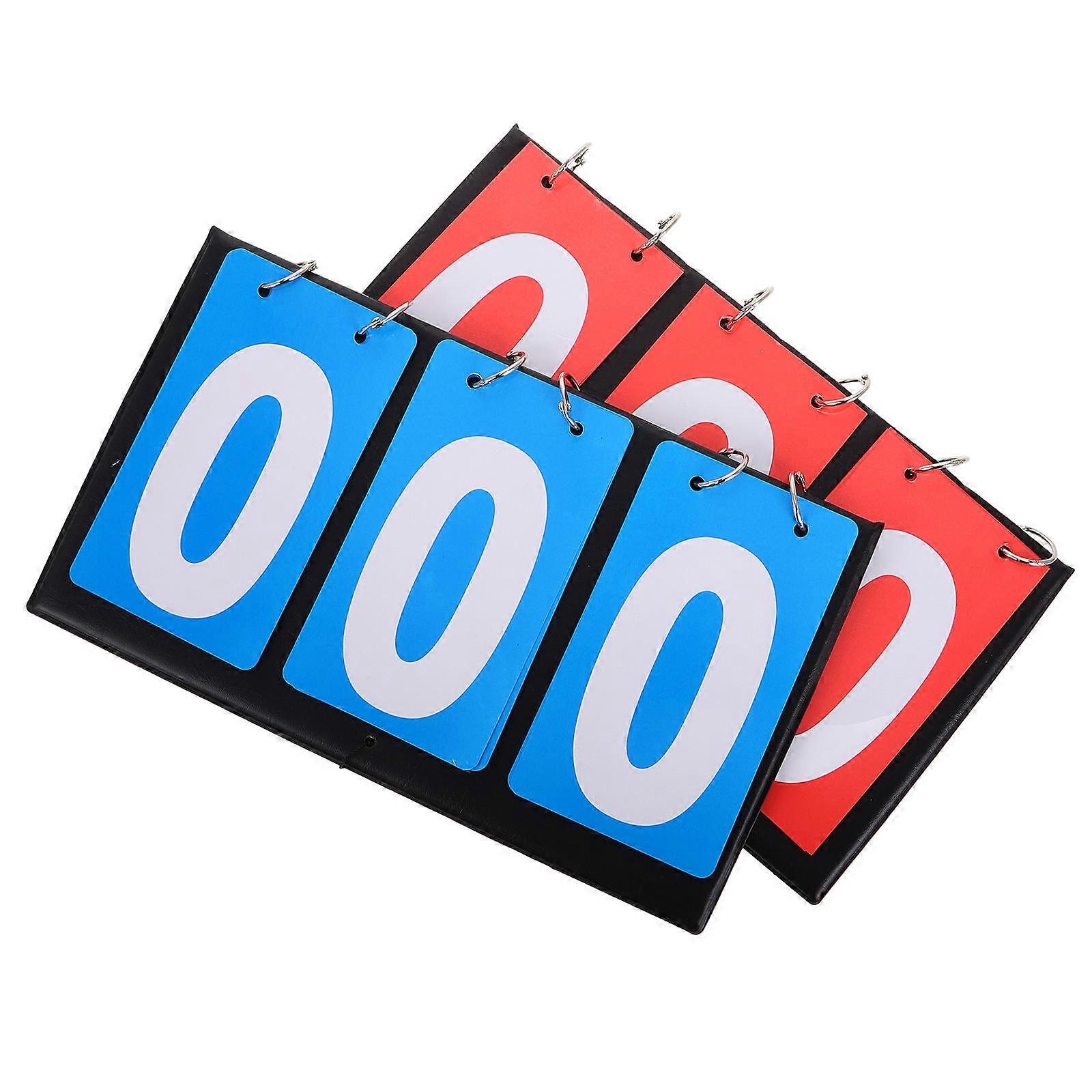 Portable Flip Scoreboard 2pcs Multifunctional Sports Scoring Tool for Basketball, Table Tennis, Indoor & Outdoor Games – Compact, Easy to Use,