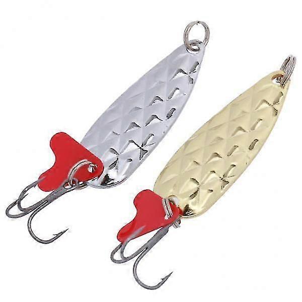 3x2pcs Angelköder Metall Blinker Köder Köder Crankbaits Haken