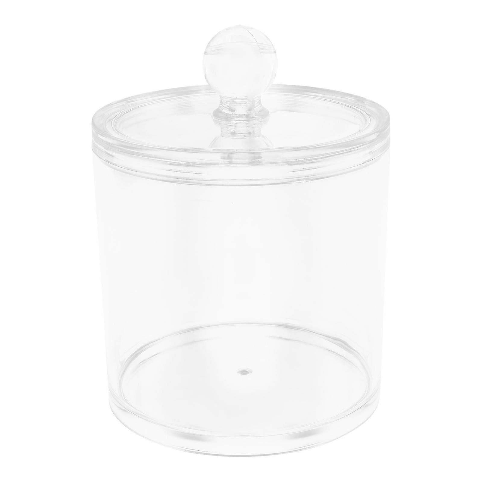Cotton Balls Holder Multifunctional Storage Jar Acrylic 1Pack