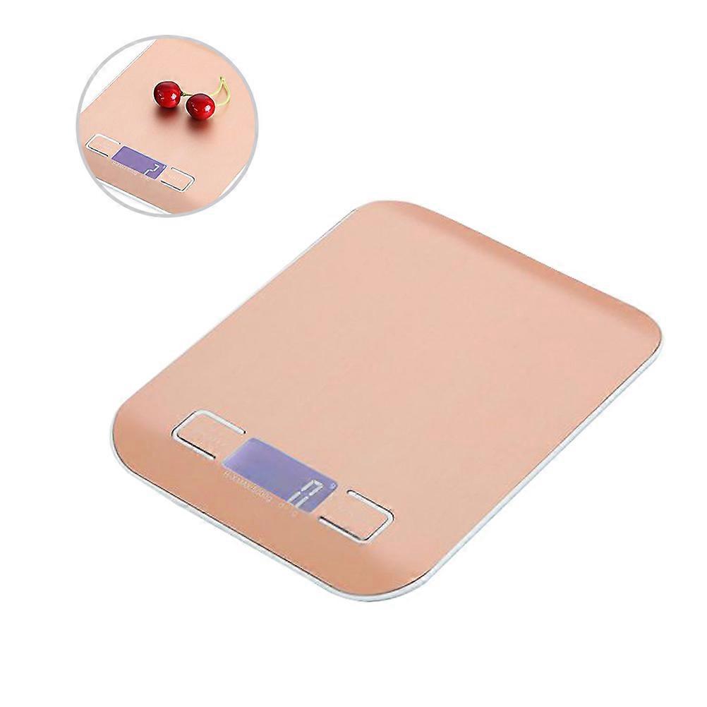 Kitchen Weighing Scale High Precision Measurement Baking Cooking Use Rose Gold 1Set