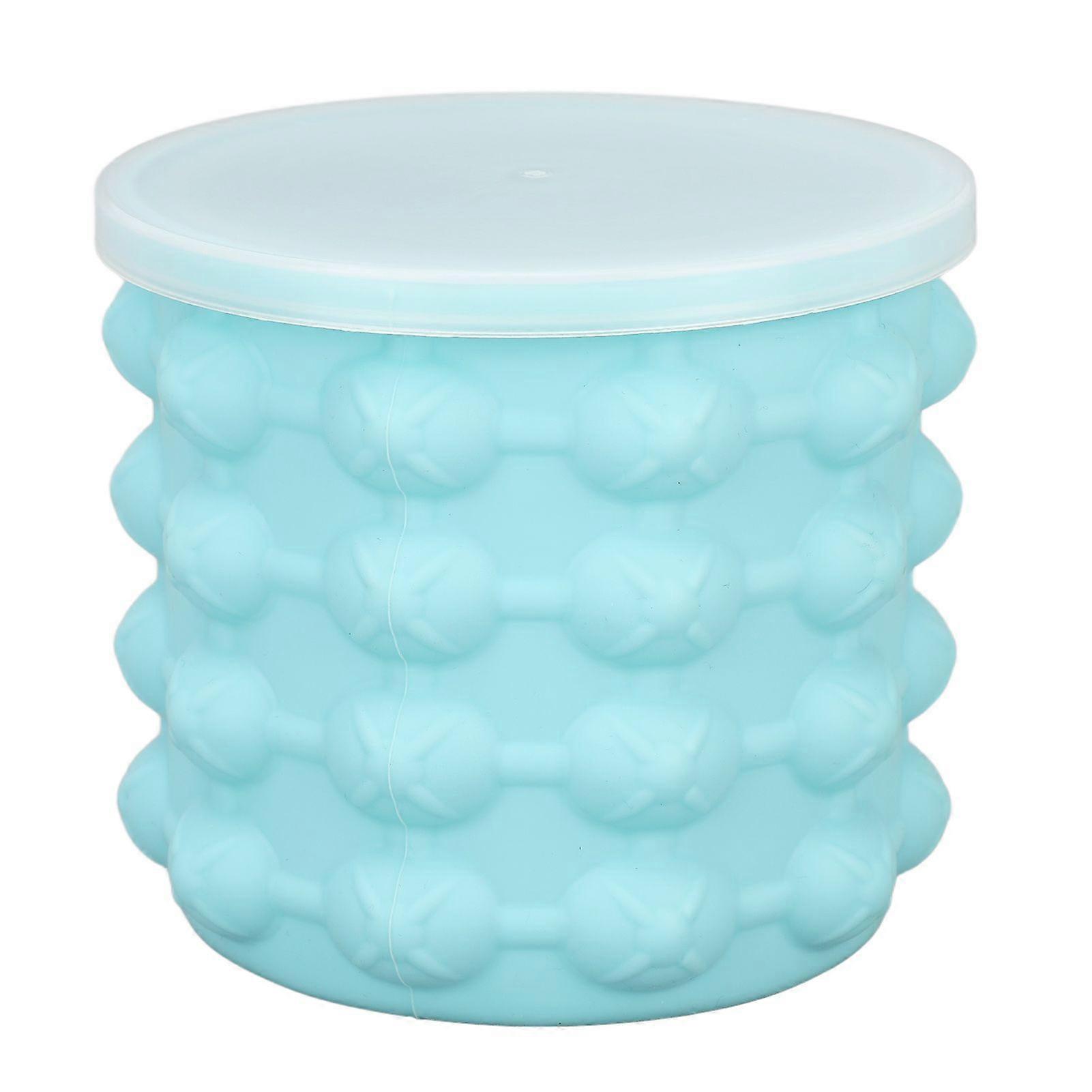 2025 Latest Model Silicone Ice Bucket Round Multi Functional Portable Silicone...