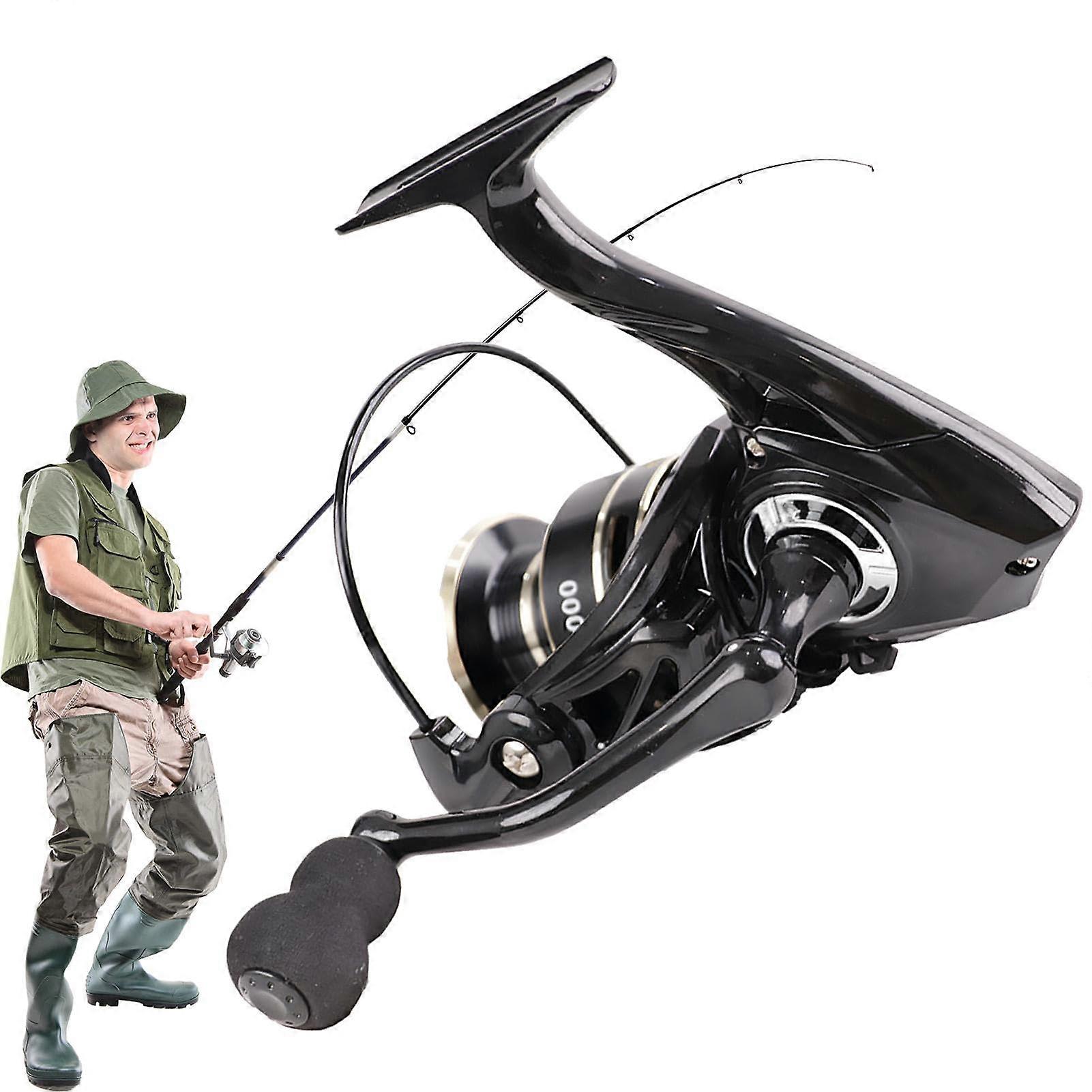 Fishing Reel - Smooth High Ratio Metal Body Spinning Reel - Fishing Gear with Quiet Operation for Travel and Family Use