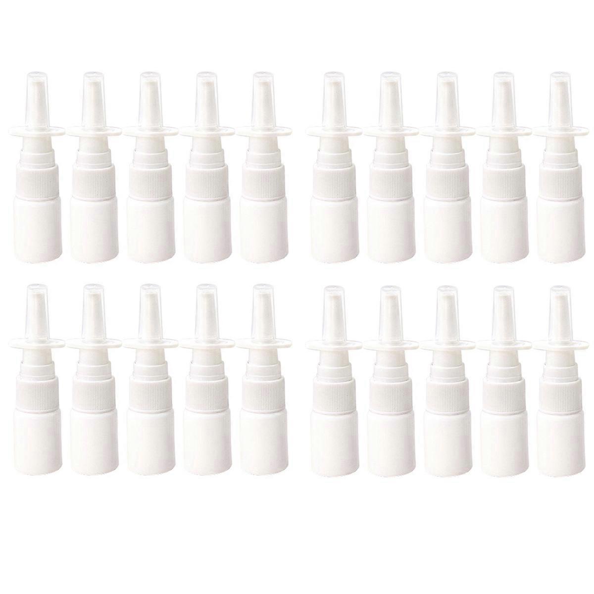 10Pcs 10Ml Bottle Refillable Plastic Mist Nose Nasal Sprayer