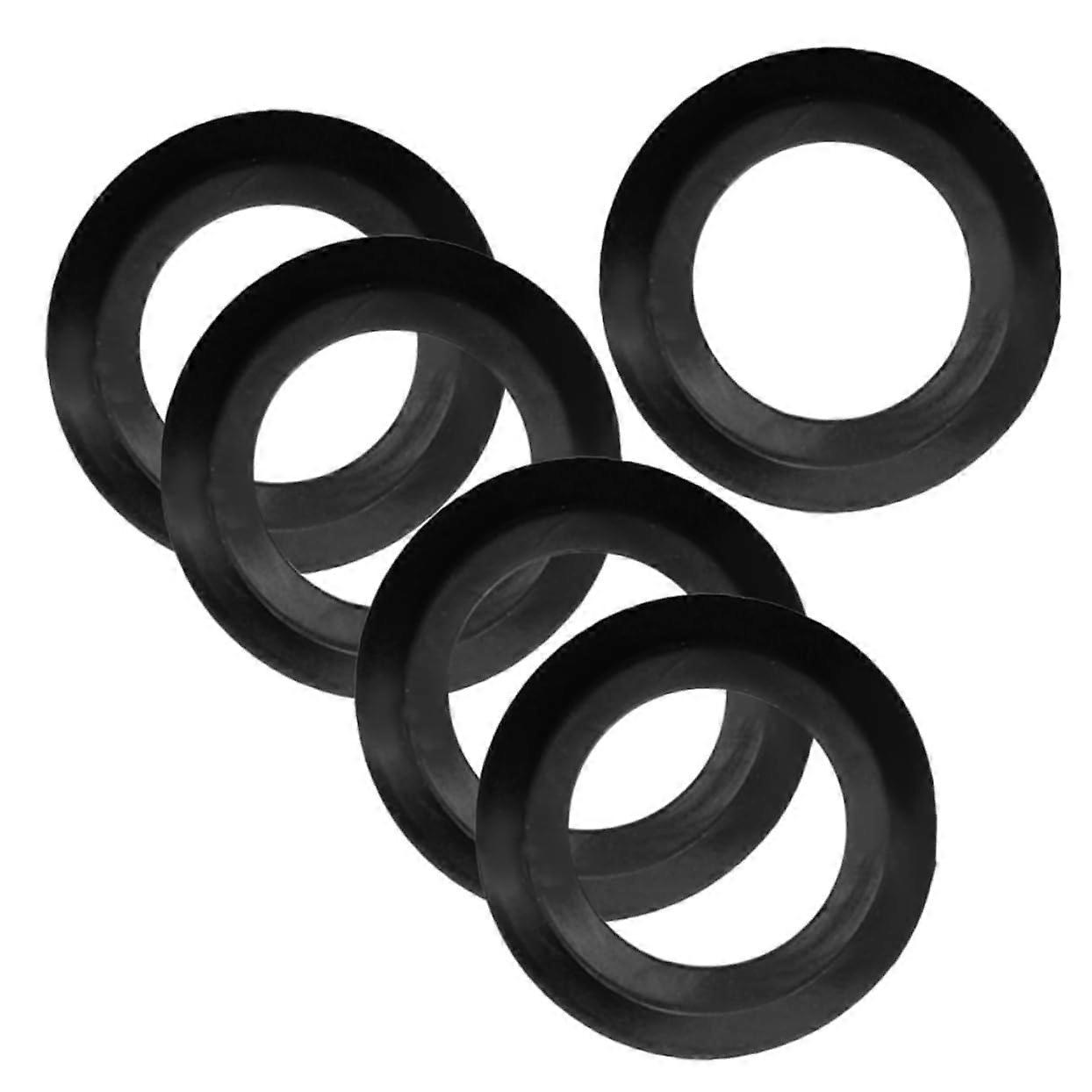 5 Pieces Washbasin Seal Sink Drain Strainer Rubber Washer 50mm Compatible Bathroom Seal for Standard Sinks