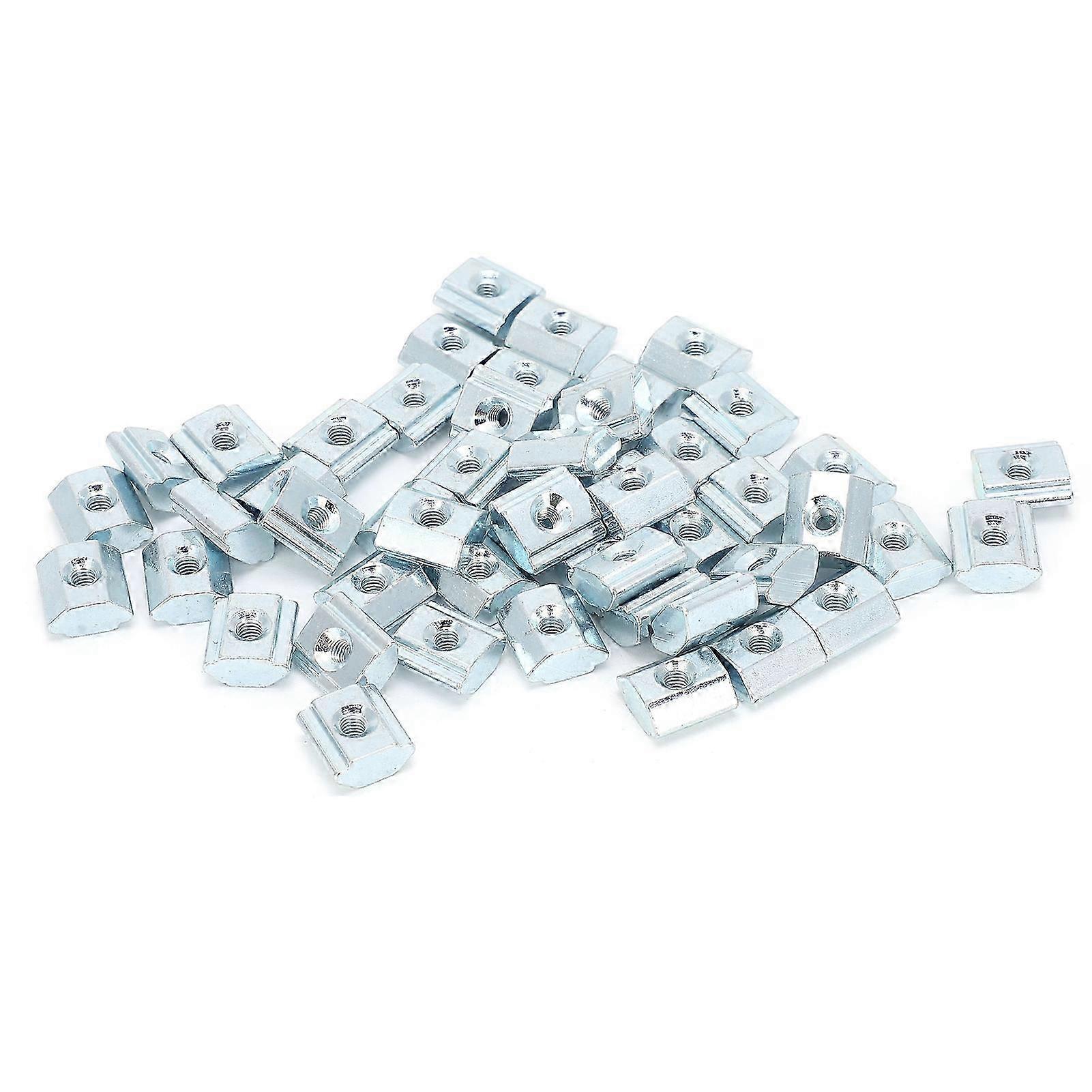50Pcs Slider Nut EU Standard 20# M3 TType Carbon Steel 3D Printer Accessories Fastener