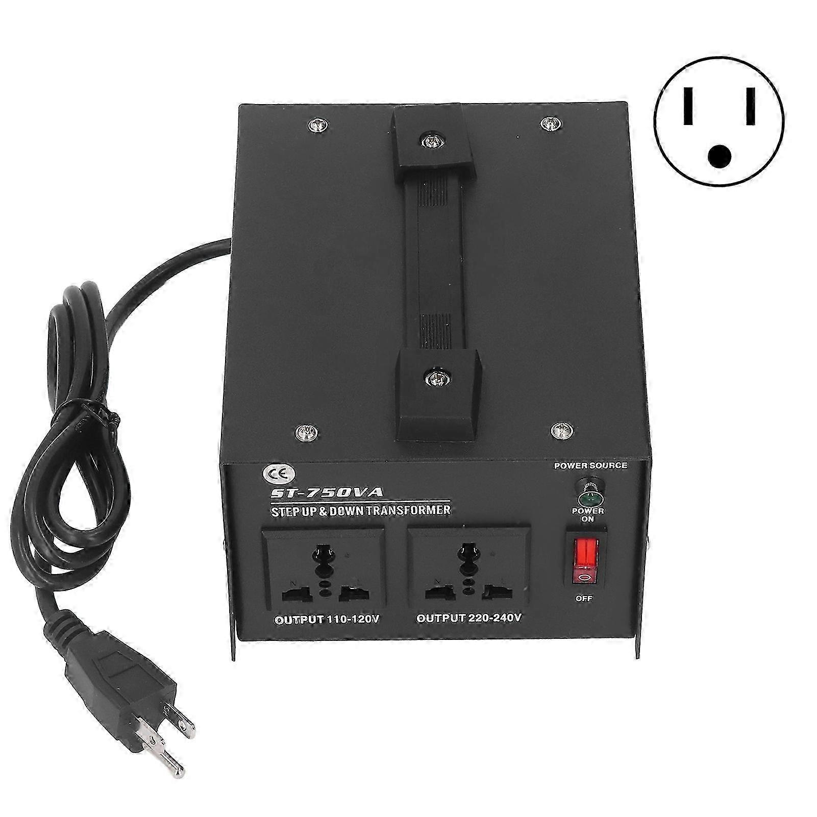 750W Adjusting Input Voltage Power Transformer 110V to 220V Step Up Buck Transformer US Plug