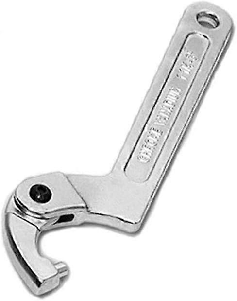 Chrome Vanadium Adjustable Hook Spanner 32-76mm C-Spanner Tool - Round Head ZeGoods
