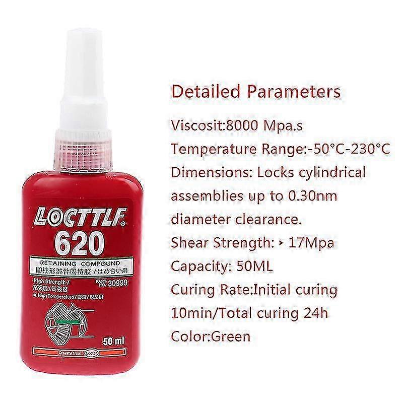 Adatto per 50ml 620 Composto di Ritenzione Frenafiletti Adesivo Colla Multiuso-JC