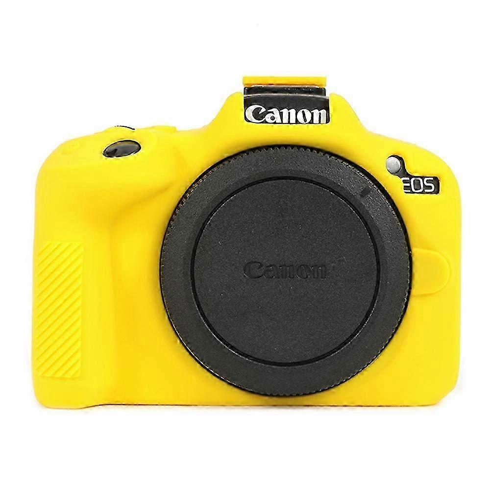 Soft Silicone Anti-Drop Protective Cover Case for Canon EOS R50 Camera, Type J Design
