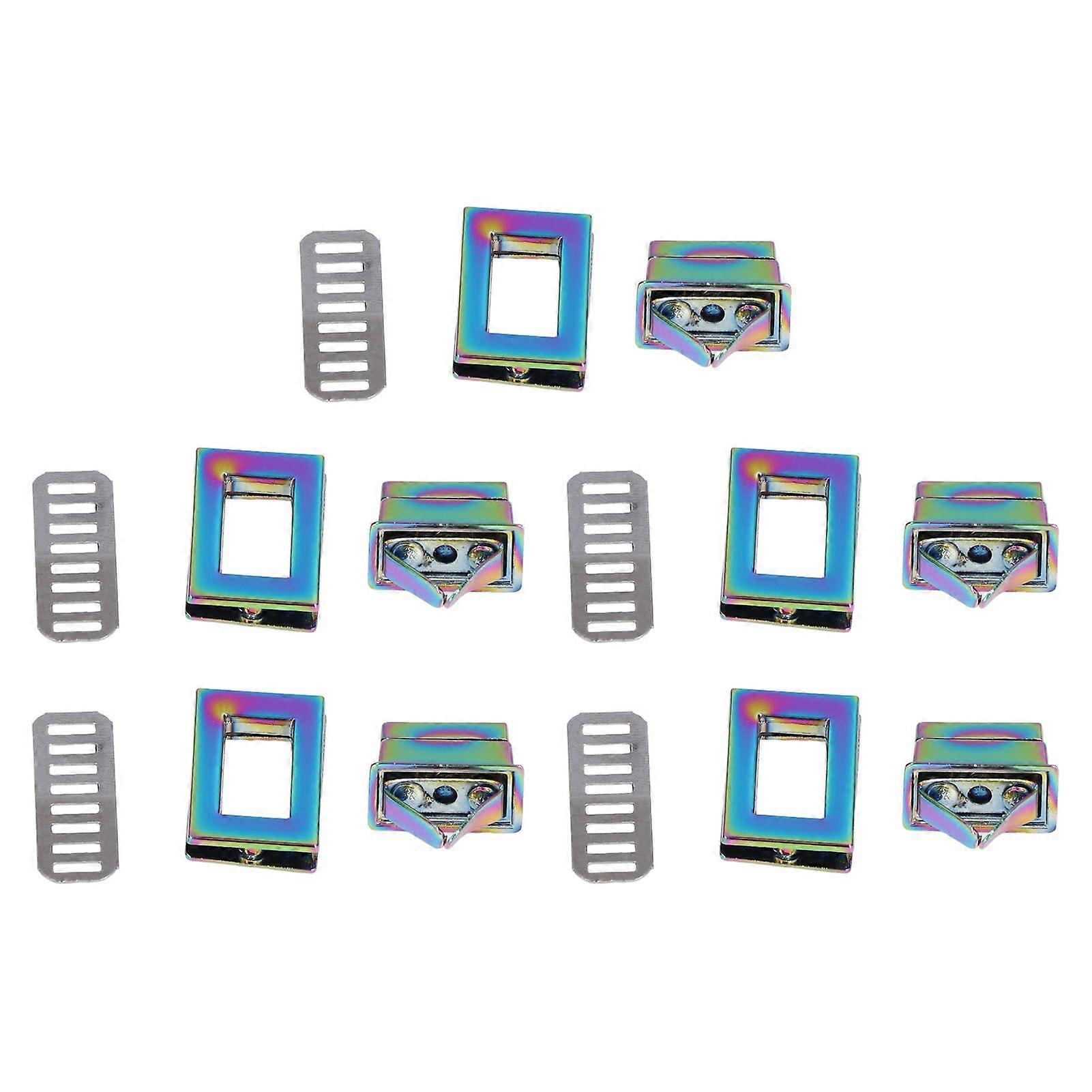 2025 Latest Model  5 Set Twist Locks Colorful Rectangular Durable Exquisite