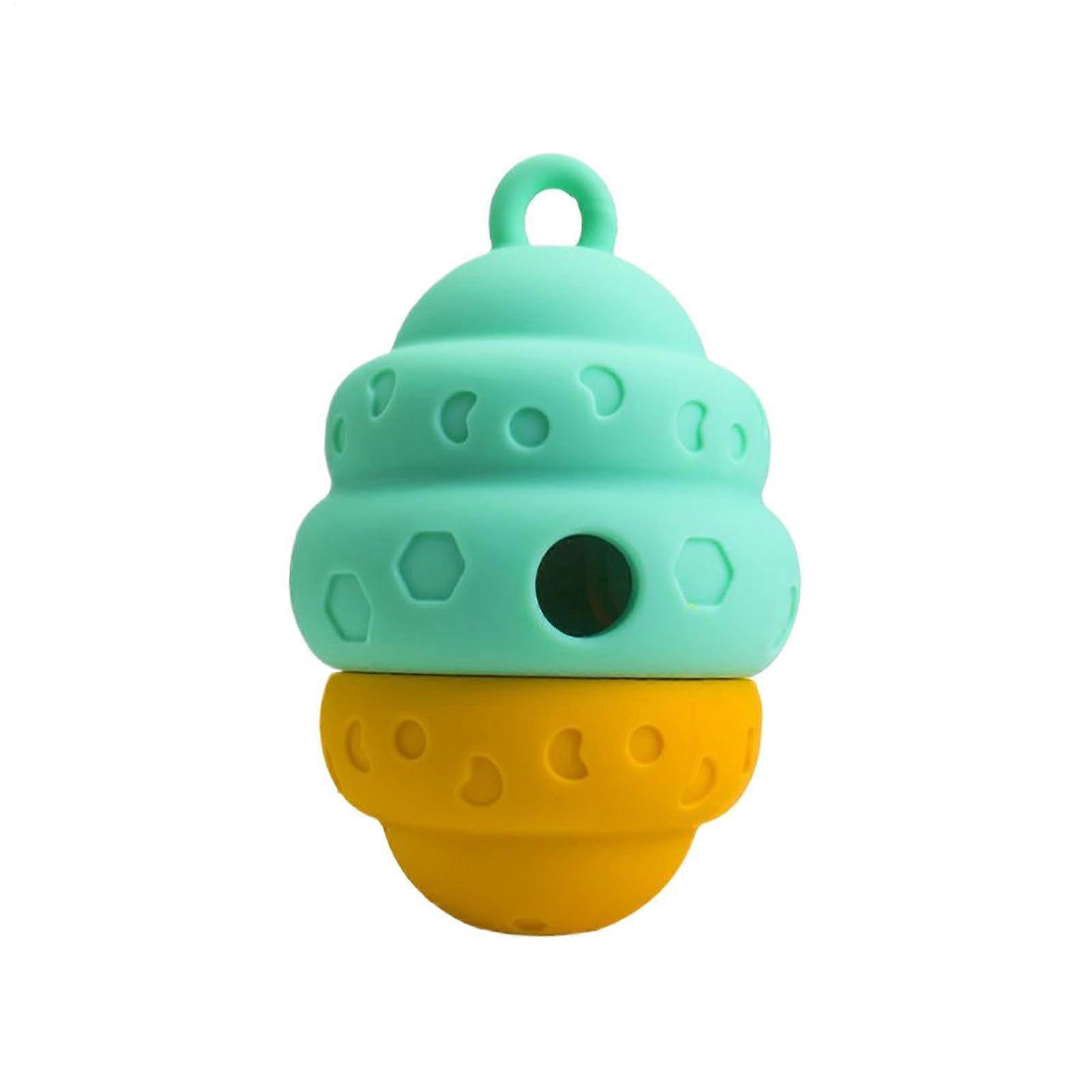 Dog Chew Toy  Slow Feeder  Ball, Snuffle Chew Toy with Silicone Dispenser