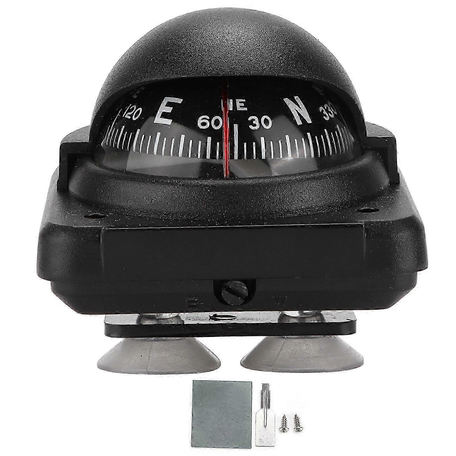 Adjustable Compass Foldable Navigation Guide Ball Dash Mount for Auto, Boat, RV