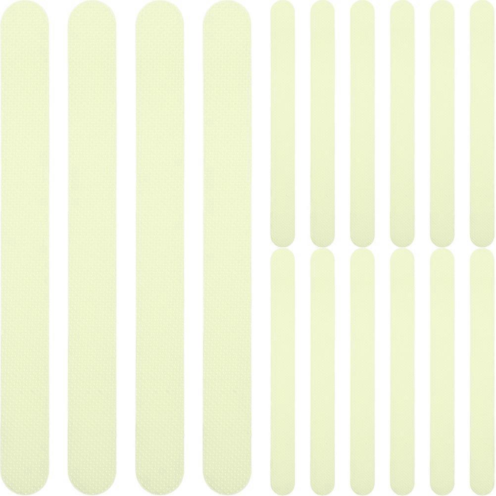 24 Pack Luminous Slip Resistant Bathtub Stickers, Non Slip Floor Strips for Bathrooms & Stairs, Durable PEVA Adhesive Decals for Safe Surfaces