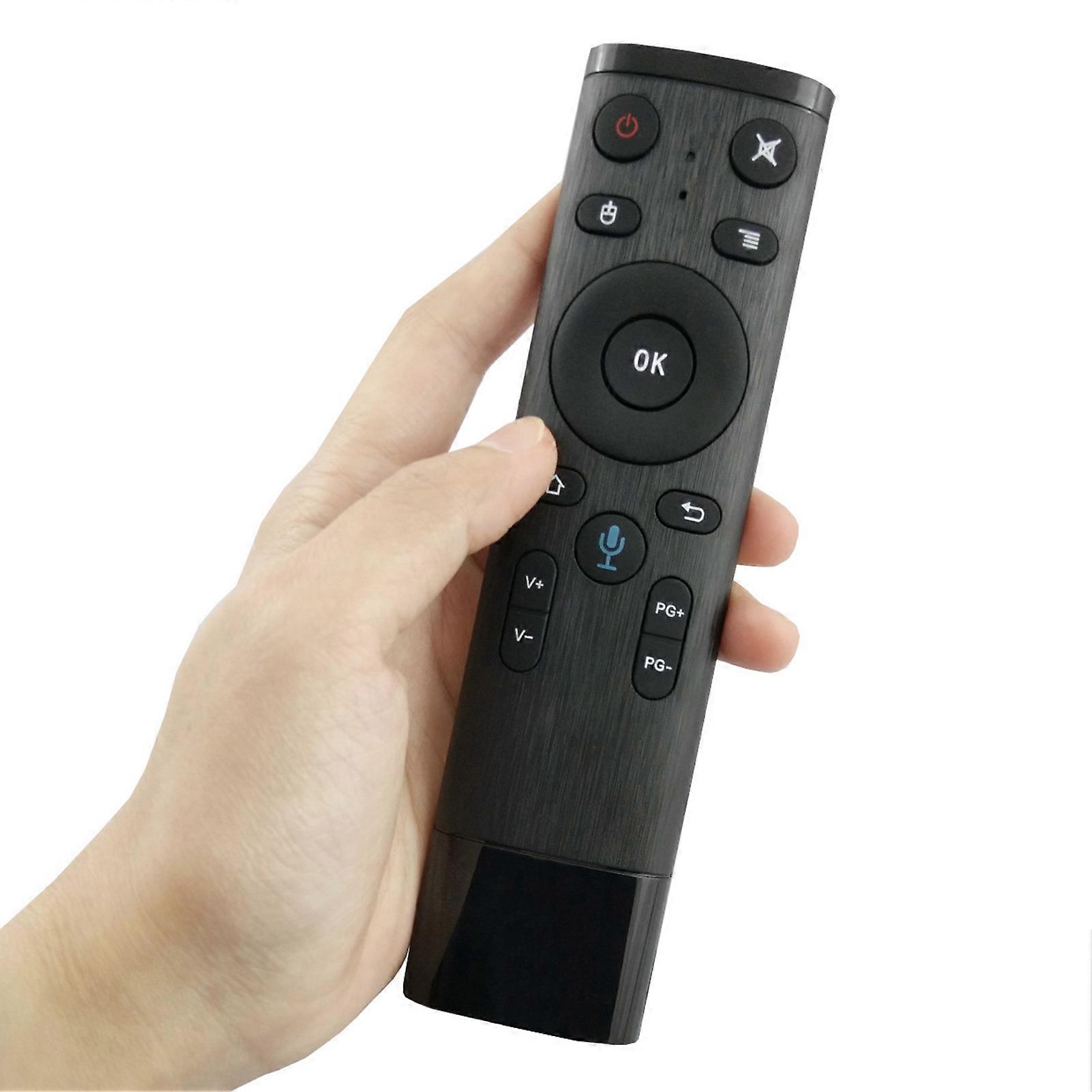 Q5 TV Voice Remote Air Mouse 2.4G Wireless Remote Controller with Axis Gyroscop Sensor for Smart TV Android Box Laptop Internet Box
