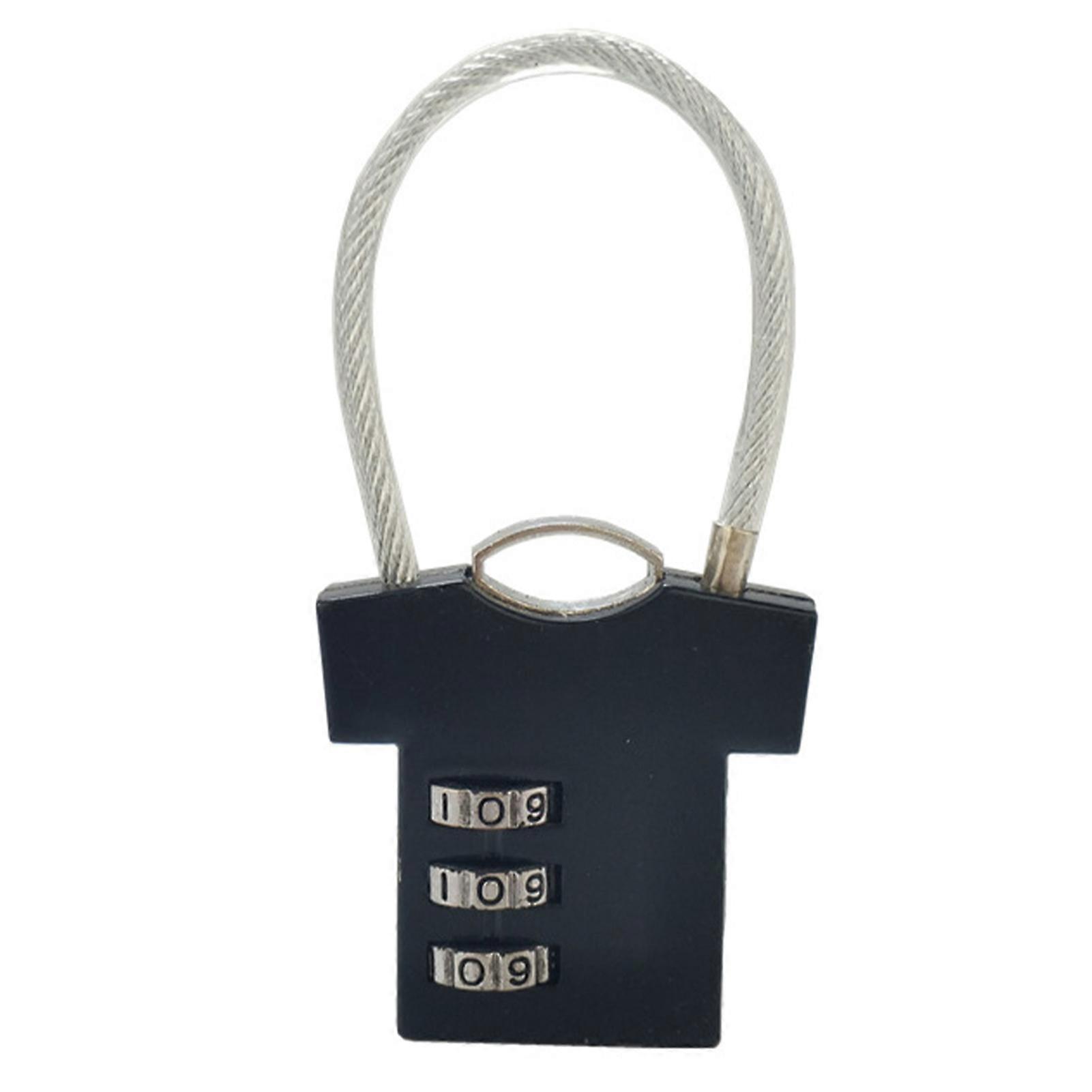 Cute Portable Combination Lock Zinc Alloy Clothes Shaped Padlock for Suitcase Filing Cabinet