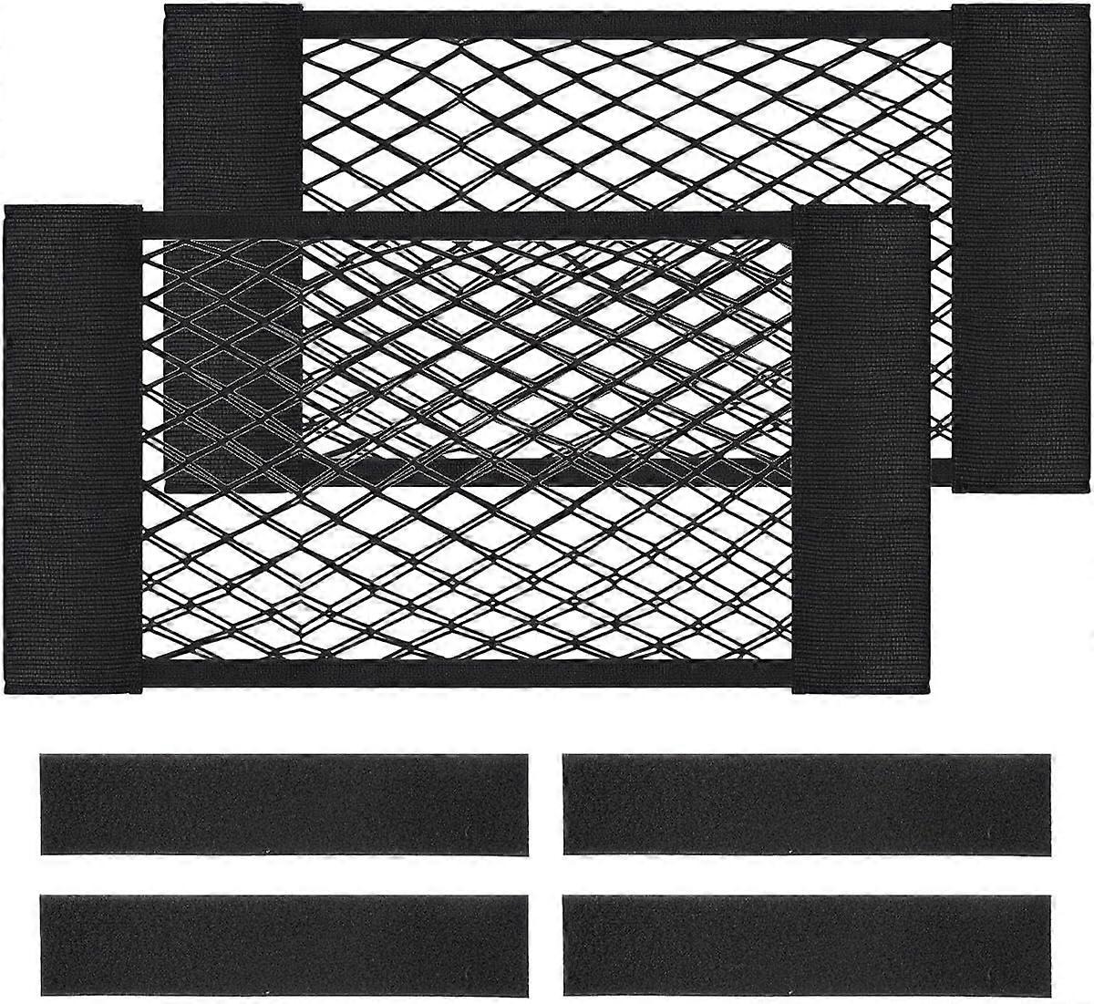 2-Pack Car Luggage Net, Camper Trunk Organizer