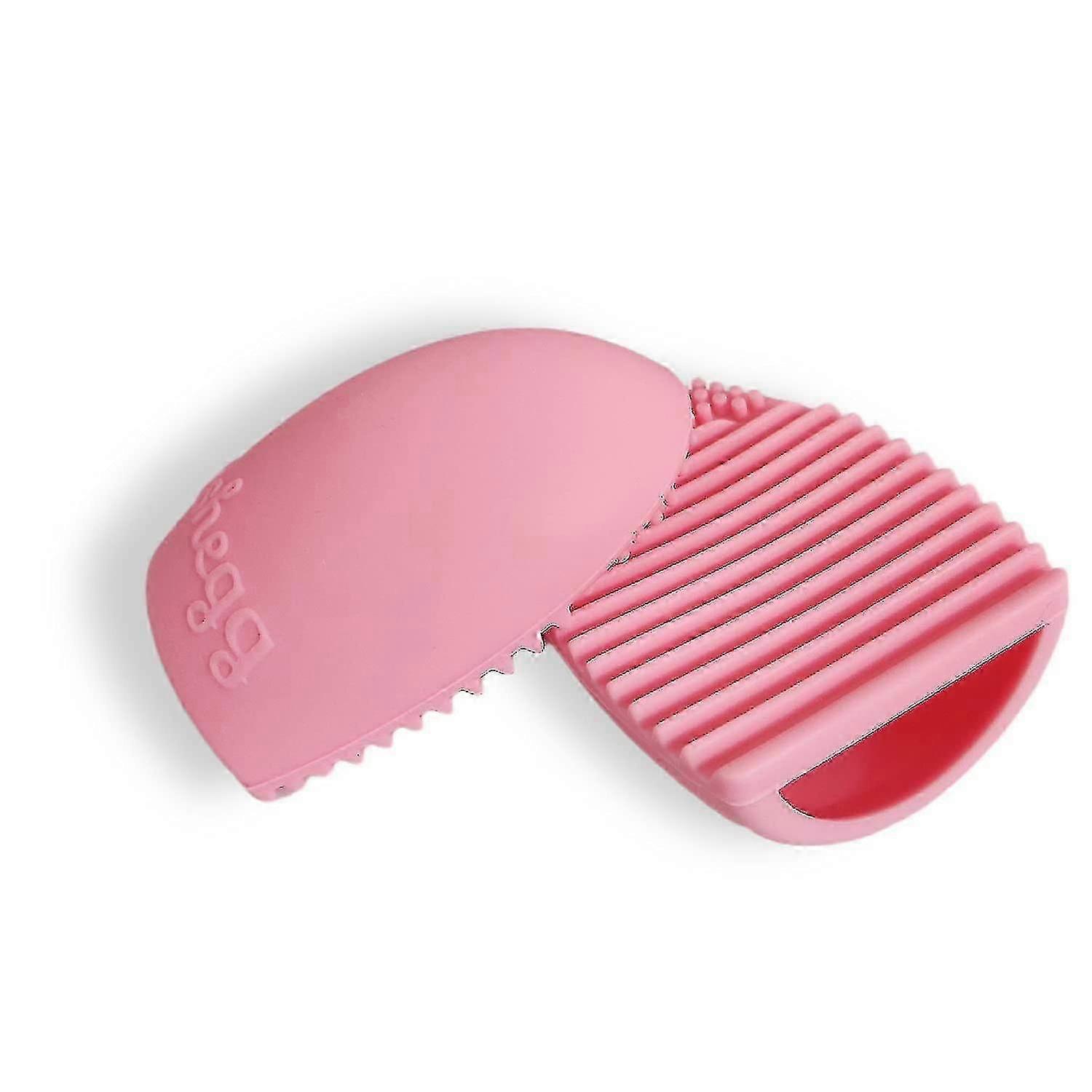 2-Pack Silicone Makeup Brush Cleaners - Egg-Shaped Cosmetic Tool Washers