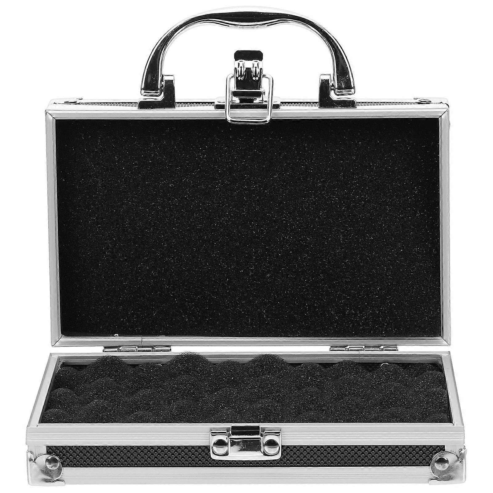 Aluminum Alloy Toolbox Organizer, Portable Multi Function Tool Storage Box for Home, Office, and Travel, Durable Design with Handle and Safety Clasp
